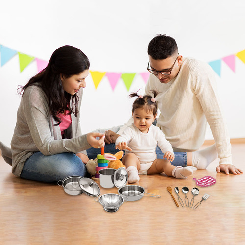 Juego De Utensilios De Cocina, Pala Para Niños, Olla Y Cucha