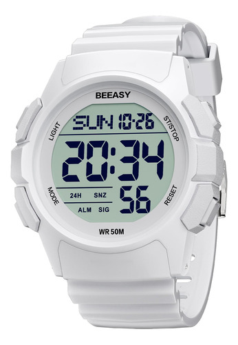 Beeasy Reloj Deportivo Digital Para Hombre, Reloj Impermeab.