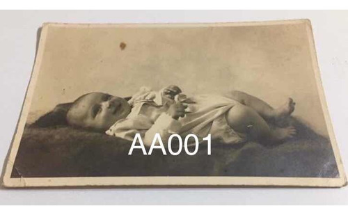 Antigua Foto Postal Bebé. Studio Willy Antwerpen (Usado)