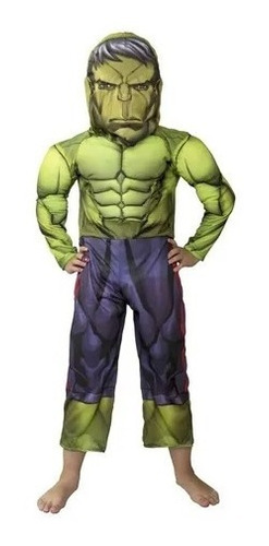 Disfraz Hulk Musculoso Original Marvel® Oficial New Toys