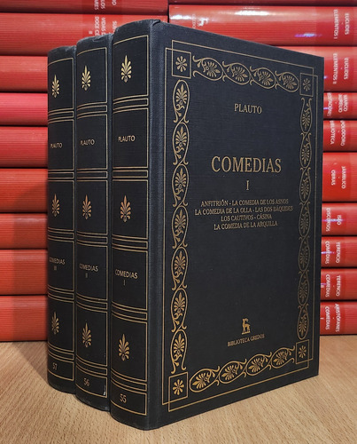 Plauto - Comedias 3 Tomos - Gredos (Usado)