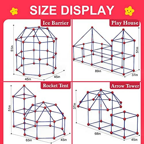 Springflower Fort Kit De Construcción Para Niños, Juguetes D