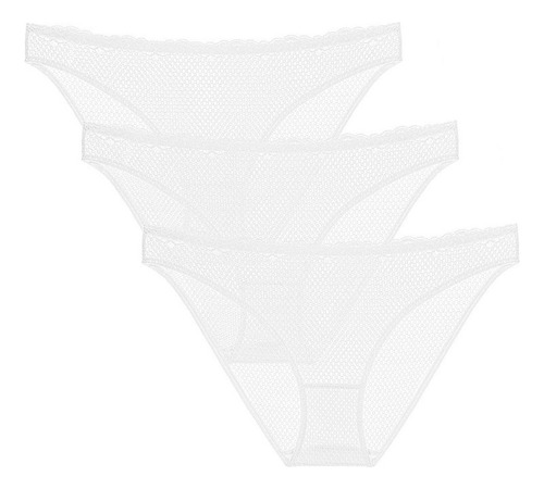 Wingslove Bragas Sexy De Malla Transparente Para Mujer, 3 Un