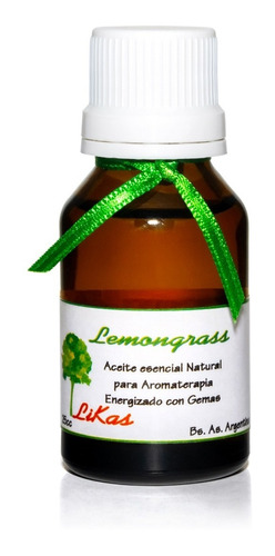 Lemongrass, Aceite Esencial Likas Para Aromaterapia De 25cc