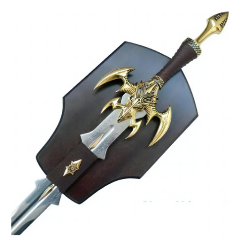 Espada decorativa de World of Warcraft de los Elfos Oscuros con soporte