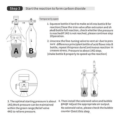 Imagen 6 de 9 de Acuario Diy Sistema Generador De Co2 Kit Sistema Generador D