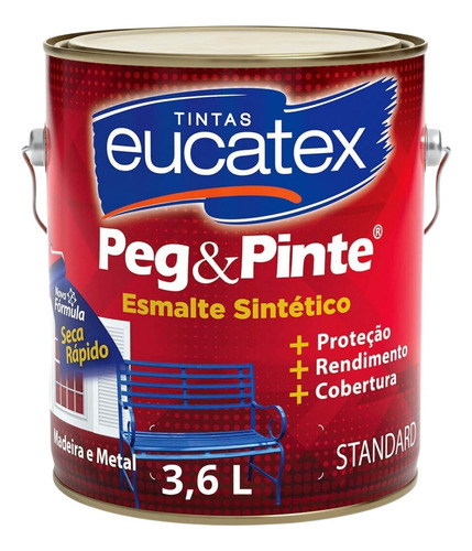 Tinta Esm. Sintético Peg & Pinte Madeira/metais 3,6l Eucatex Cor Verde Folha