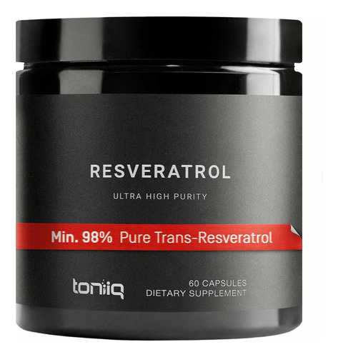 Resveratrol Toniiq 60 Capsulas - Unidad a $3998