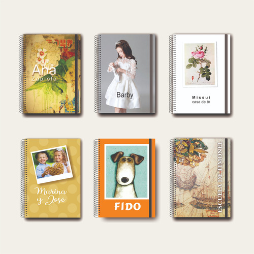 Cuaderno Personalizado - Tapa Dura A5 150 Hojas. C/cuad.