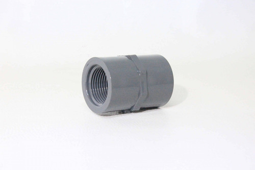 Cople Roscado 3/4'' Pvc Cedula 80 Industrial Agua 19mm