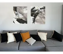 Comprar Cuadro Decorativo Pintado A Mano Abstracto Moderno Grande 