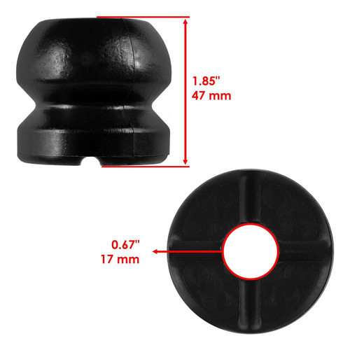 Caltric 5430807 5411608 Front Strut Shock Bottom Pivot B Cch