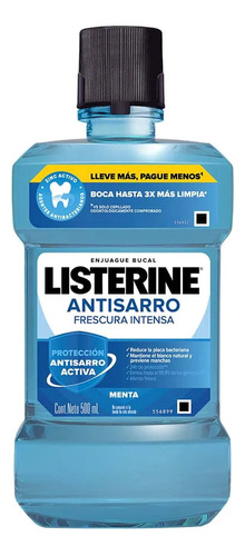 Enjuague Bucal Listerine Antisarro 250 Ml