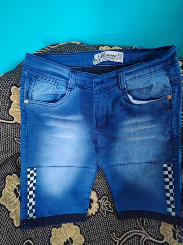 Bermuda Elastizada Jeans Talle 16 