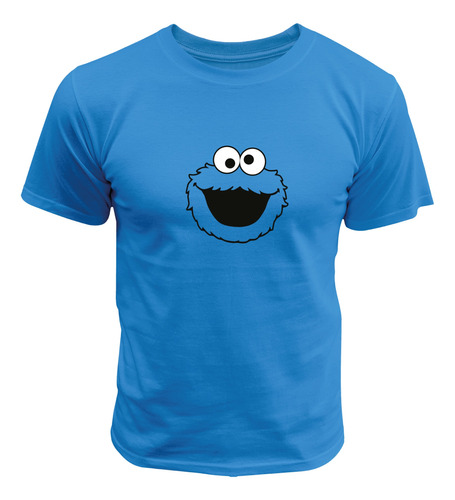 Playera Cookie Monster Come Galletas De Sesame Plaza Sesamo