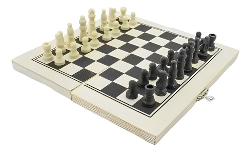 Juego De Mesa Ajedrez Tablero Estuche Madera 25x25cm Ofertas