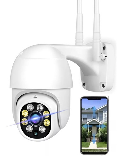 Cámara Inteligente Wifi 360° Robotizado Sensor 2mp Ip66 Hd