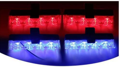 Luces Led Intermitentes Rojo Y Azul A Control Remoto