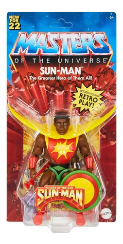 Muñeco Masters Of The Universe Sun-man He-man 15cm Gnn84 Srj