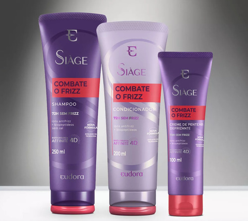 Kit Siàge Eudora Combate O Frizz (3 Itens)