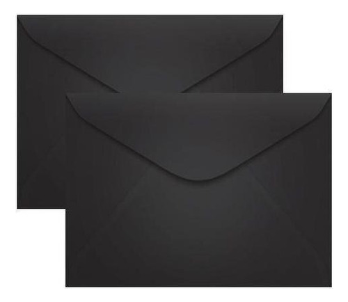 Envelope Para Convite Preto 72x108mm Scrity 100un