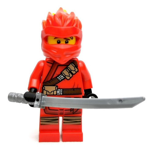 Lego Ninjago: Ninja Rojo Kai Fs Figura Original Set 70674 (Usado)
