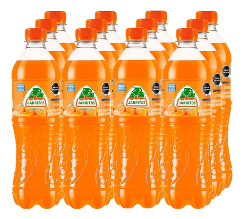 Refresco Jarritos Mandarina Botella 600ml 12 Piezas