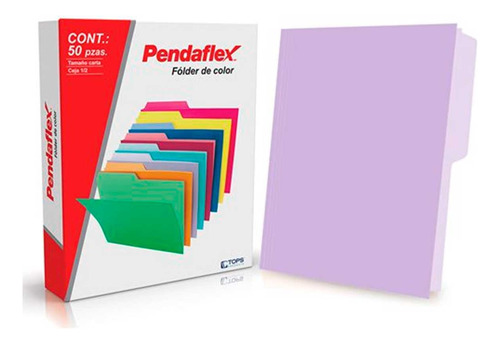 Paquete C/50 Folder Pendaflex Carta Lavanda