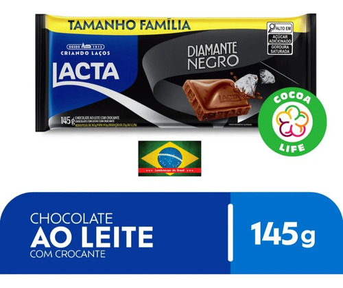 Chocolate Diamante Negro De Brasil!!! Nestlé Lacta Bis Skol