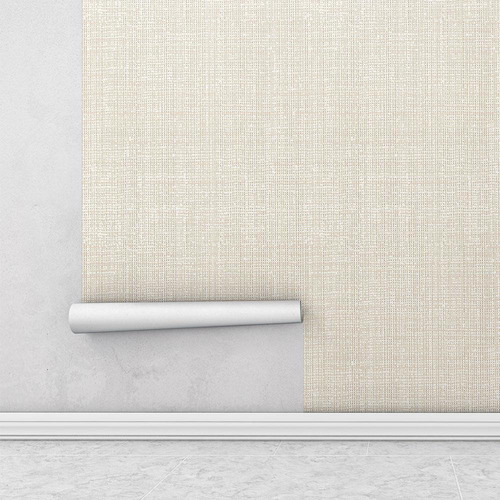 Imagem 2 de 3 de Papel De Parede Contemporâneo Estilo Tecido + Kit Aplicação