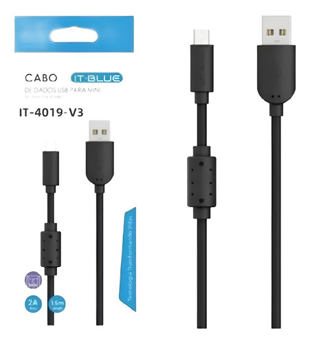 Cable De Datos Usb A Mini Usb Con Filtro V3, 1,5 M