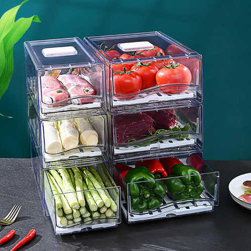 Cajones De Nevera Extraíbles, Organizador Apilable Para S