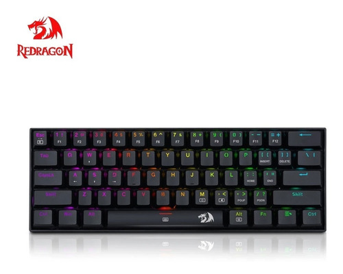 Imagen 4 de 5 de Teclado Gamer Redragon K630 Dragonborn Qwerty Switch Red Rgb