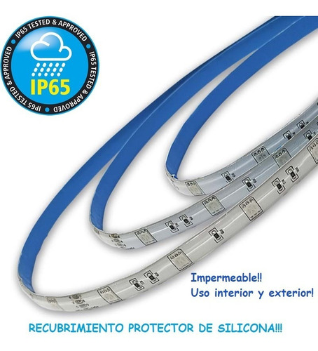 Tira Luces Led 10 Mts Control Remoto Ip65 40w Bluetooth