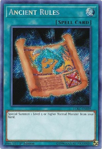 Reglas Antiguas Secret Raro Yugioh