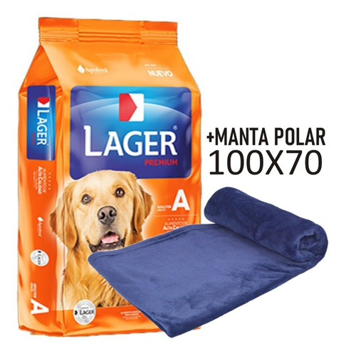 Lager Perros Adultos 24k + Manta Polar 100x70