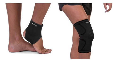 Kit de compresión ortopédica con tobillera P y rodillera