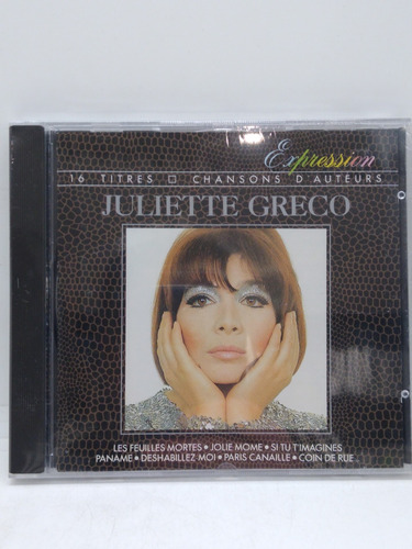 Juliette Greco 16 Titres Chansons D'auteurs Cd Nuevo 