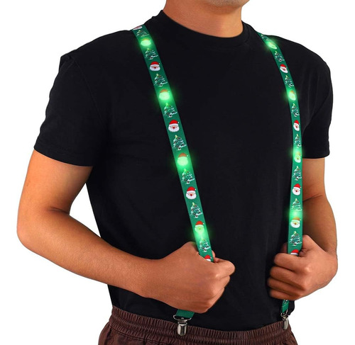 Dresbe Christmas Light Up Suspendes Green Navidad Led Árbol