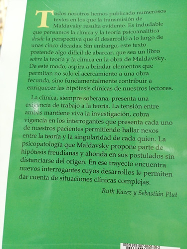 Imagen 2 de 3 de Teoria Y Clinica En La Obra De David Maldavsky - Plut -rv