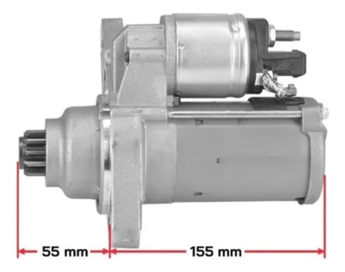Motor Partida Gol Saveiro Fox G5 G6 11 Dentes Tsc10r7 D7es6