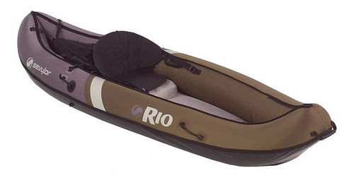 Canoa Rio Hunt Fishing Inflable Double Lock Coleman Sevylor Color Café