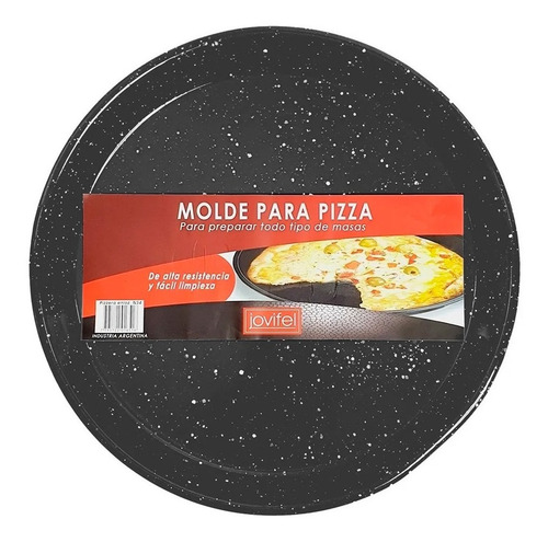 Imagen 3 de 10 de Pizzera Molde Jovifel Enlozada Vitrificada N°34