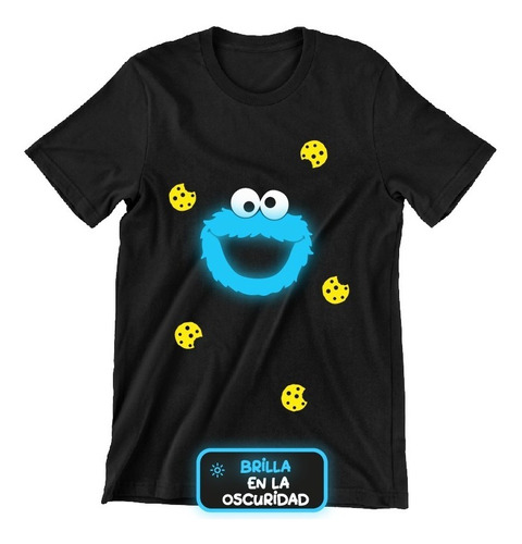 Playera Del Come Galletas, Brilla En La Oscuridad.