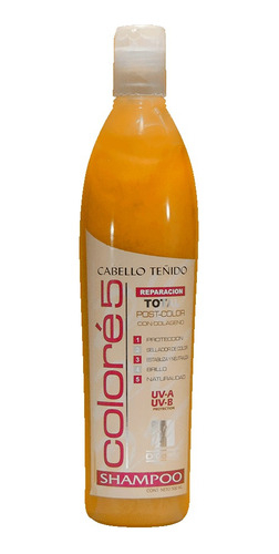 Shampoo Para Cabello Teñido Colores 5 Reparación Total 500ml