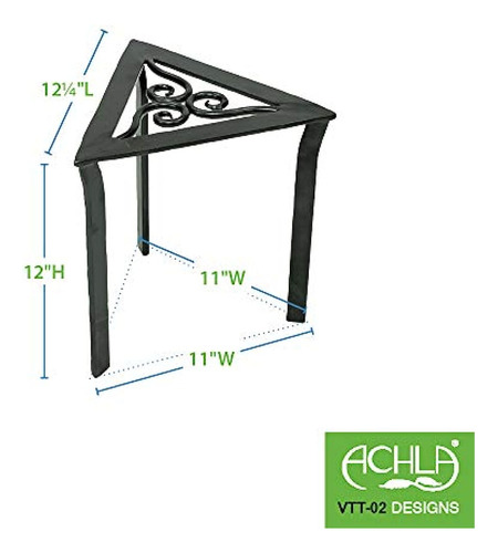 Achla Designs Vtt-02 Trivet Triangular Soporte Para Plantas