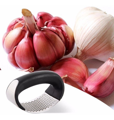 2pcs Espremedor De Alho Smart Fácil Inox Amassador Triturar
