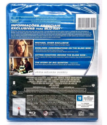 Blu-ray Um Sonho Possível - Sandra Bullock - Original Novo