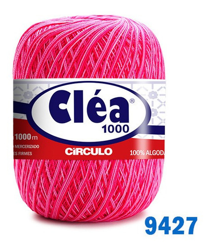 Linha Cléa 1000m Círculo Crochê Cor 9427 - Flor