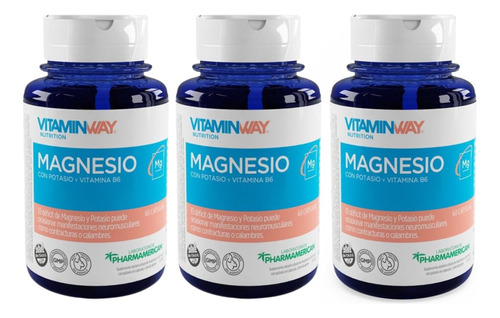 Magnesio Frasco X 60 X3 Unidades Cápsulas Vitamin Way